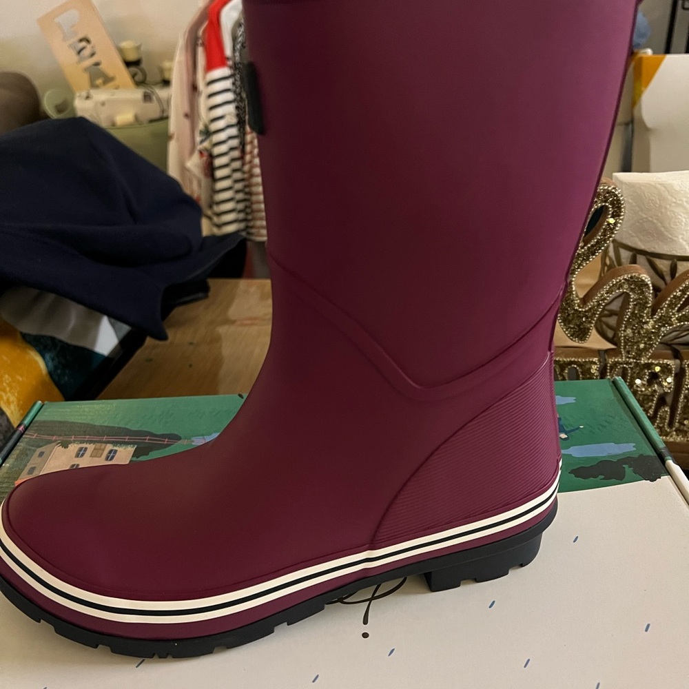 Joules Women's Rain Boot Maroon